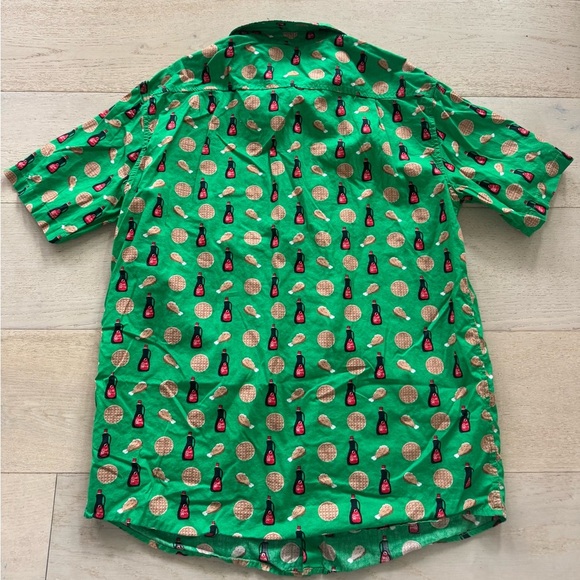 Golf Wang Tyler The Creator chicken waffles  Print Button Up Shirt Rare XL - Picture 2 of 5